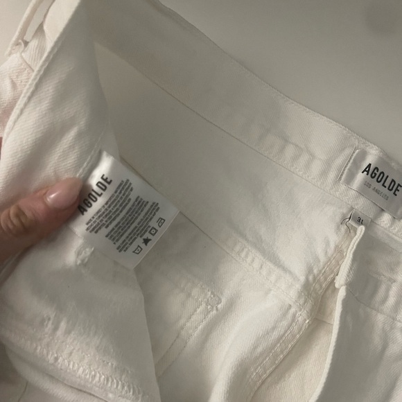 Agolde Cooper high-rise denim cargo pants - Picture 5 of 6